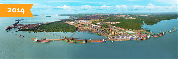 Porto do Itaqui em 2014 Porto do Itaqui em 2014
